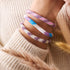 Purple Emperor | Himalayan Glass Bead Bracelet